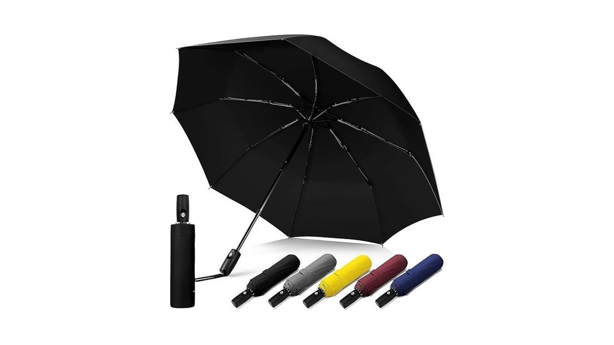 Smarttrends Windproof Travel Umbrella, Compact Umbrella, Easy Automatic Open/close，car Umbrellas