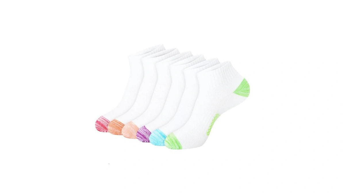 Hanes Women's 6-pair Lightweight Breathable Ventilation Ankle Fashion Liner Socks,