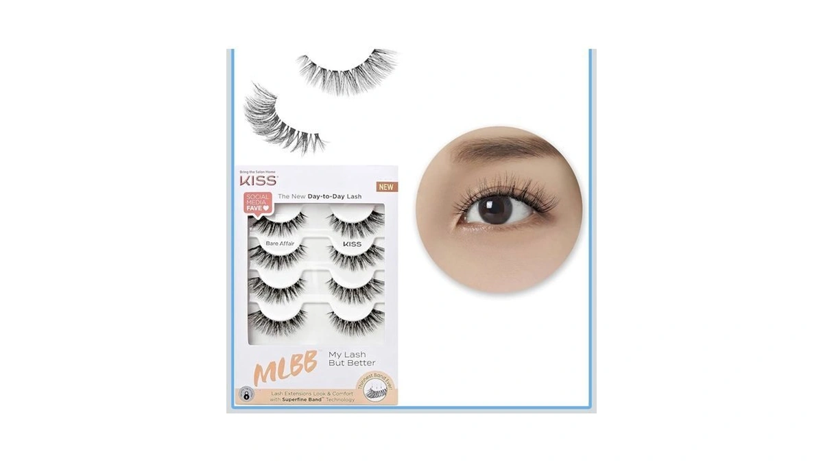 Kiss Mlbb False Eyelashes, My Lash But Better, Bare Affair,