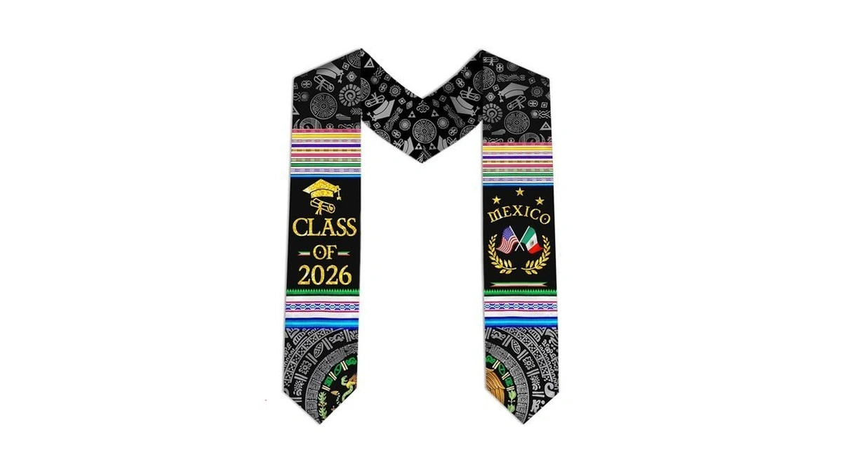 Ulikuwa Mexican American Flag Graduation Stole 2026, Hispanic Heritage V