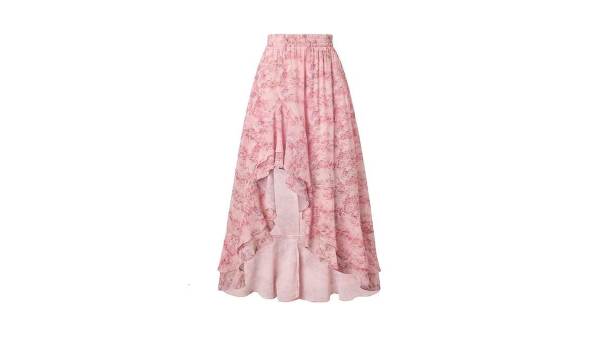 Amazon code: Women's Floral Maxi Skirts High Waist Su