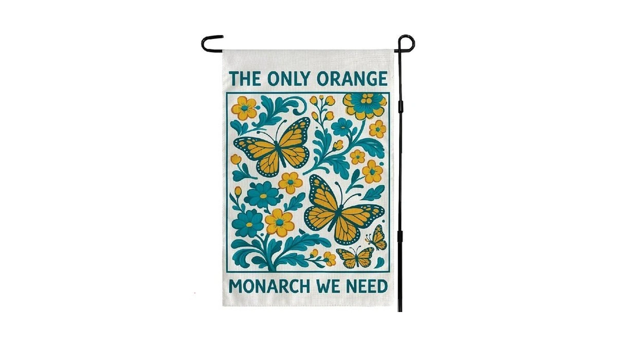 Monarch Butterfly Garden Flag For Halloween Decorations - The Only