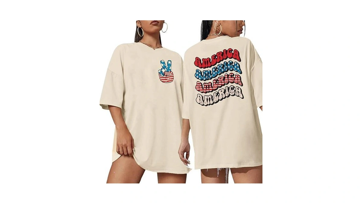 American Flag Usa Shirts Women Usa Patriotic T-shirt 4th Of