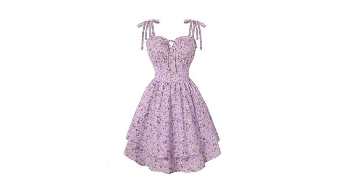 Scarlet Darkness Floral Mini Dress For Women Teens Summer 2026