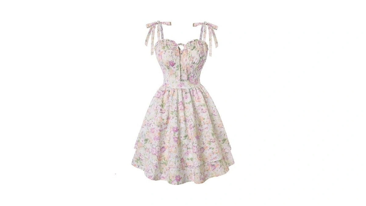 Scarlet Darkness Floral Mini Dress For Women Teens Summer 2026