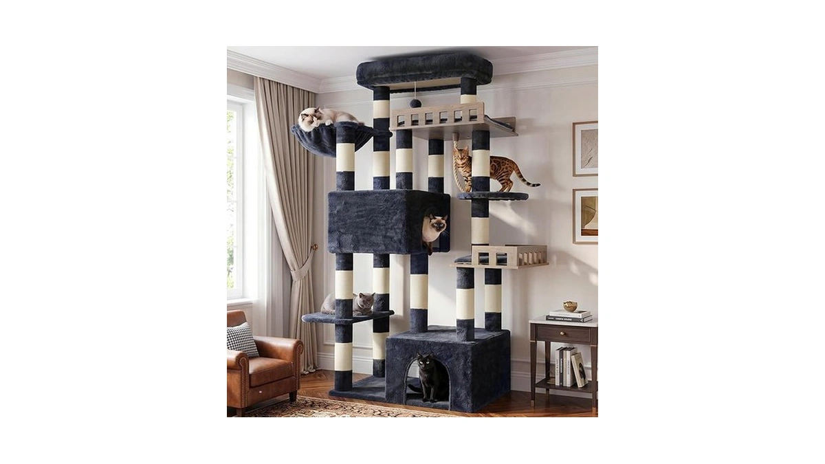 Gitelsnour Maine Coon Cat Tree, Heavy Duty Cat Tree For