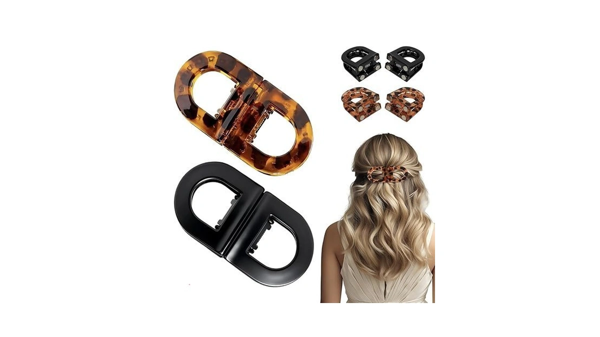 2pcs Magnetic Hair Clips For Women, No-crease Design Works For