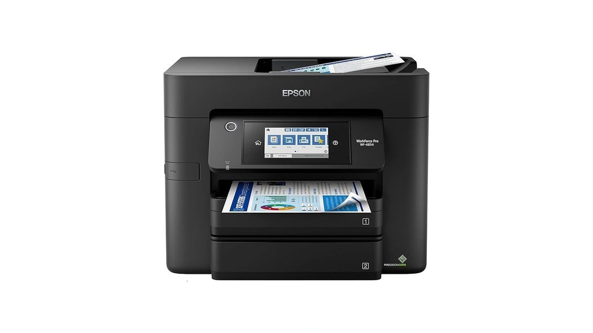 Epson Workforce Pro Wf-4834 Wireless All-in-one Printer With Auto 2-sided