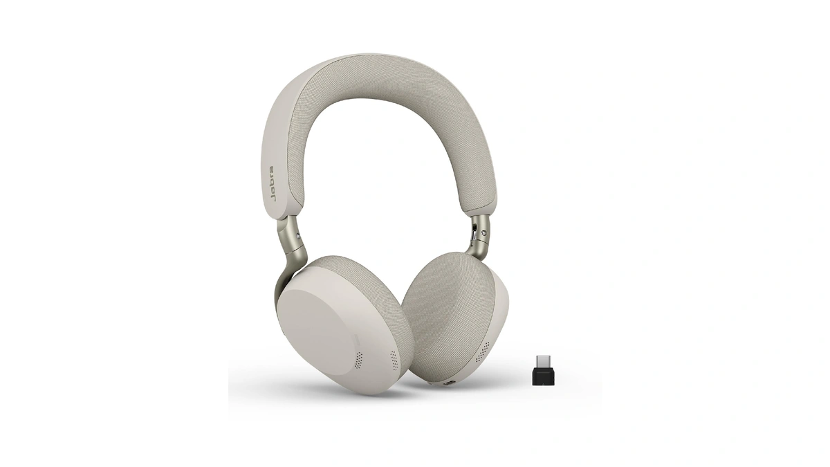 Jabra Evolve3 75 On-ear Wireless Bluetooth Headset With Microphone For