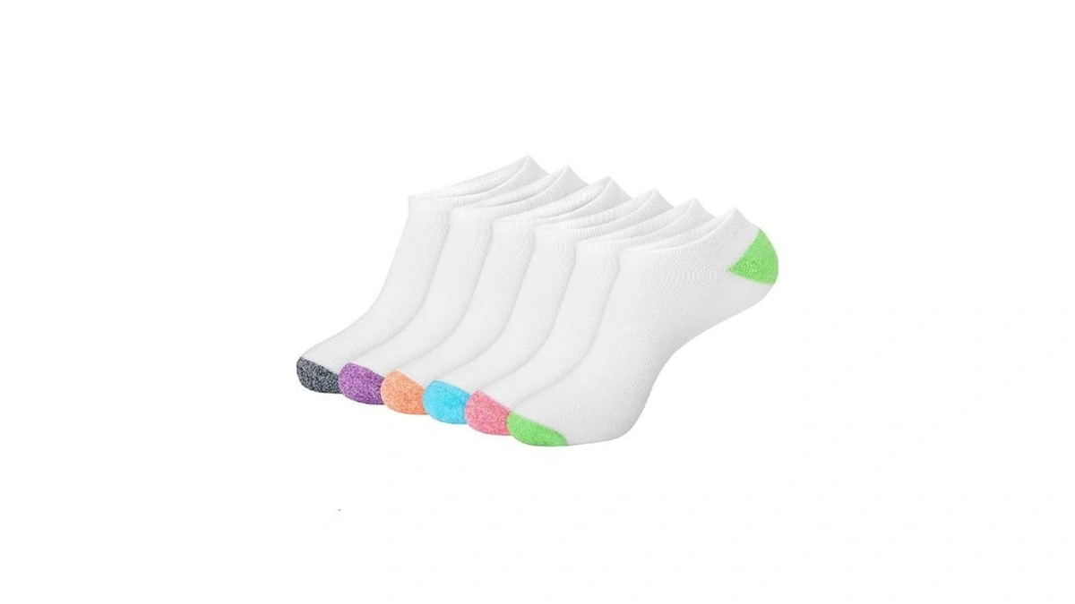 Hanes Womens 6-pair Comfort Fit No Show Fashion Liner Socks,