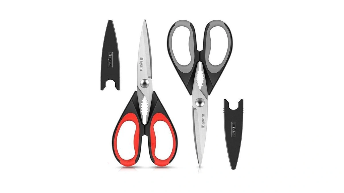 Ibayam Kitchen Scissors All Purpose Heavy Duty 2 Pack With
