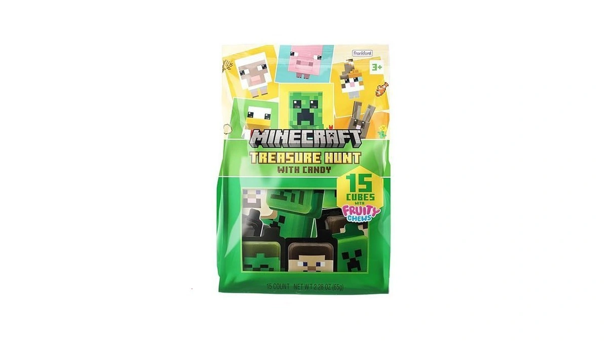 Frankford Minecraft Pre-filled Plastic Egg Easter Basket Stuffers With Fruity
