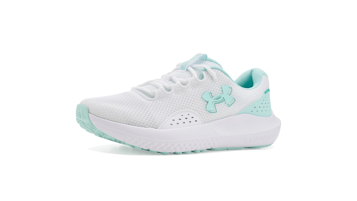 Under Armour Women's Charged Surge 4, (107) White/refresh Mint/refresh Mint,
