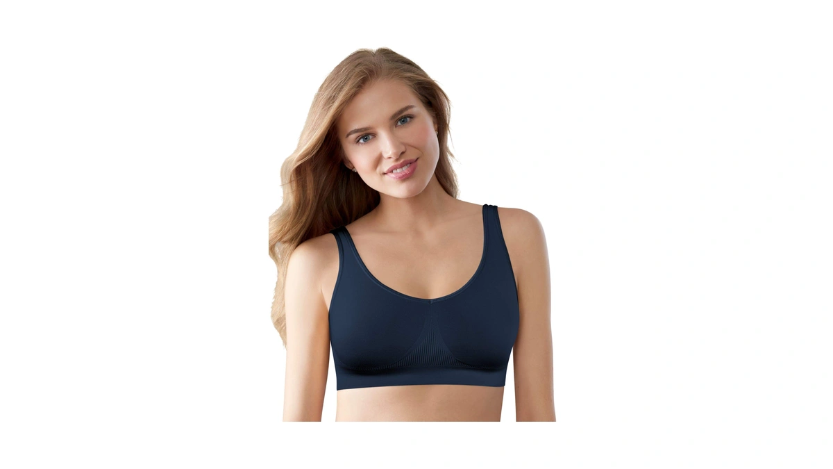Bali One Smooth U Wireless Bra, Seamless No-bulge Shapewear Bra,