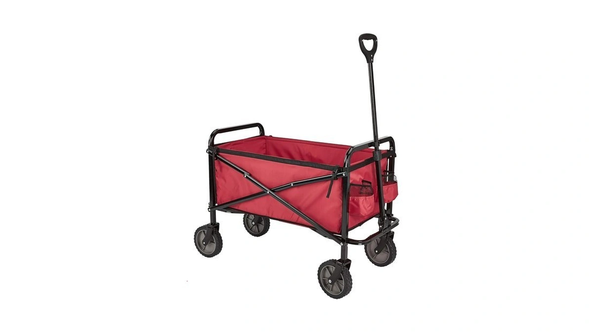 Amazon Basics Collapsible Heavy Duty Utility Wagon For Outdoor Sports,
