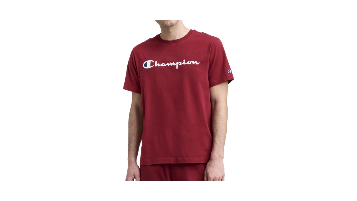 Champion Men's Graphic Short Sleeve T-shirt, Standard Fit, Classic Script