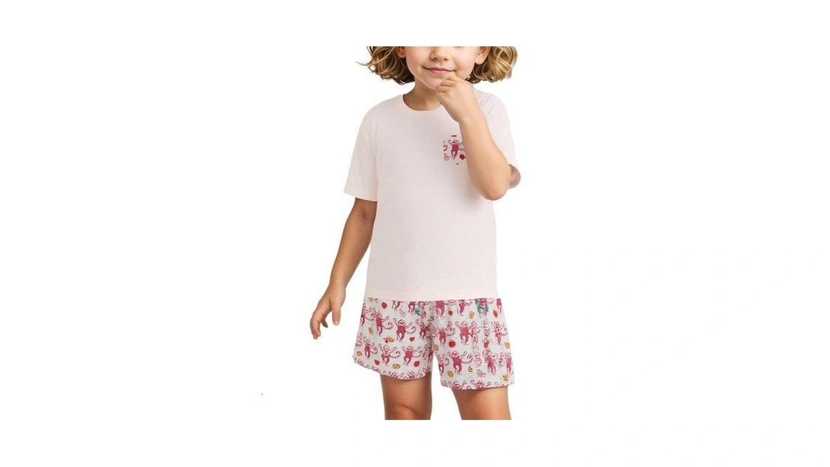 Zuafy Clothes Set Y2k 2 Piece Summer Outfit Monkey Beach