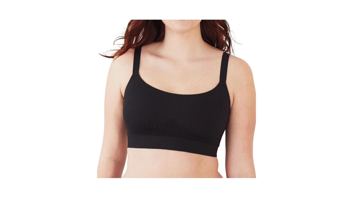 Bali Women's Modern Seamless Bralette, Pullover Wireless Bralette With Adjustable