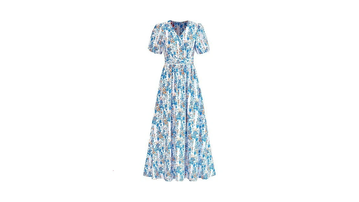 Prettygarden Womes Boho Maxi Dresses 2026 Summer Spring V Neck