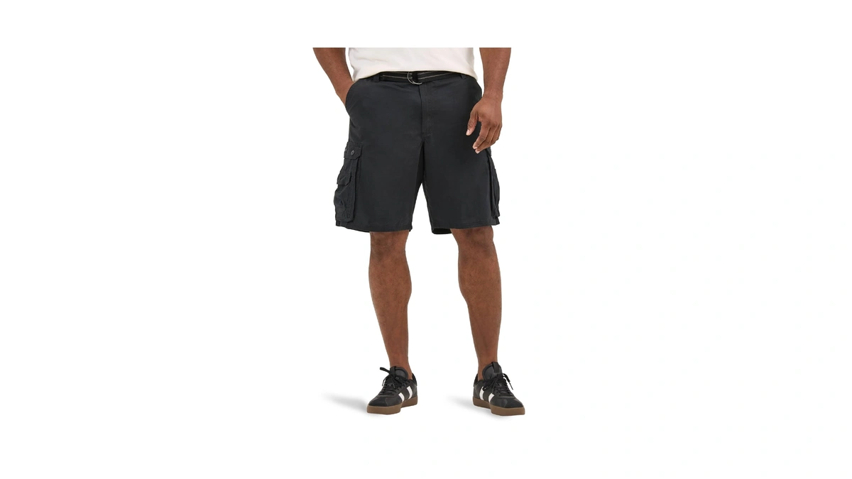 Lee Mens Big & Tall New Belted Wyoming Cargo Shorts,