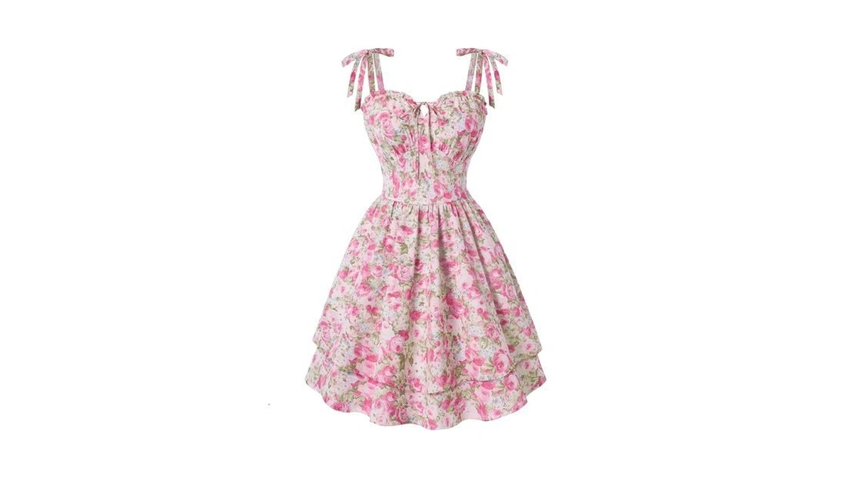 Scarlet Darkness Floral Mini Dress For Women Teens Summer 2026