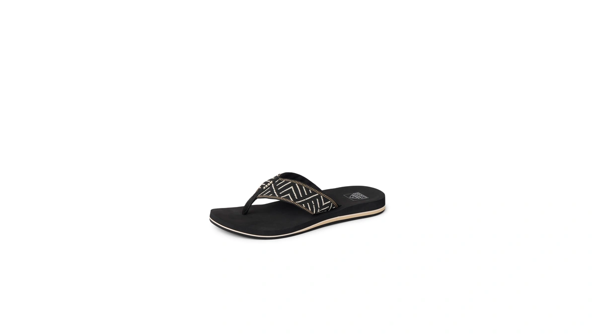 Reef Womens Sandals, Spring Woven, Black/cream, 11