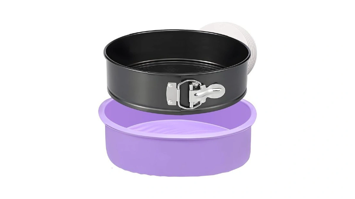 Springform Pan 9 Inch Nonstick Cheesecake Pan With Protector, Leakproof