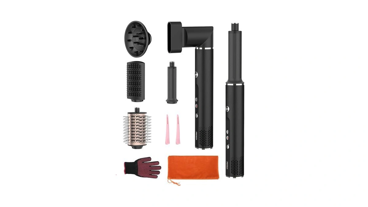 Pritech Professional 7-in-1 Hair Styler & Blow Dryer Brush |