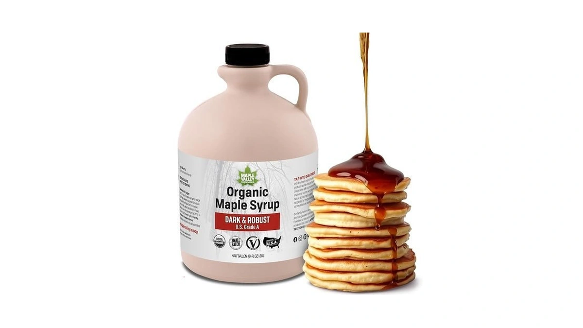 Maple Valley Organic Pure Maple Syrup, Dark & Robust Better