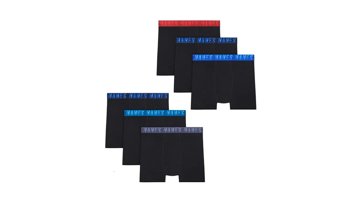 Hanes Boys' Moves Breathable Boxer Brief Underwear, Performance Stretch Boxer