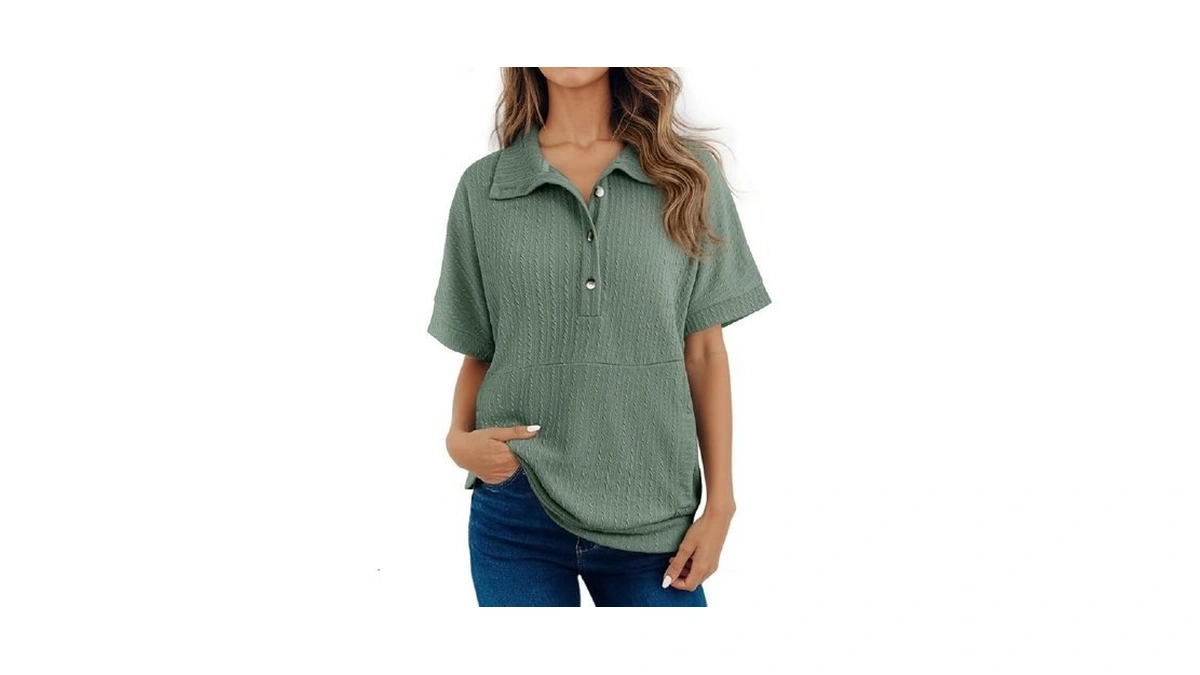 Dokotoo Summer Tops For Women 2025 Short Sleeve Shirts For