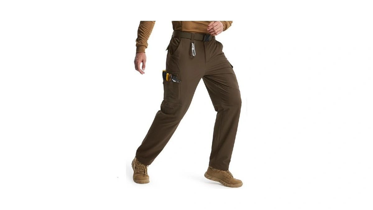 Libin Men's Work Pants Hiking Cargo Pants Water Resistant Stretch