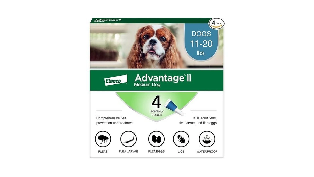 Advantage Ii Medium Dog Vet-recommended Flea Treatment & Prevention |