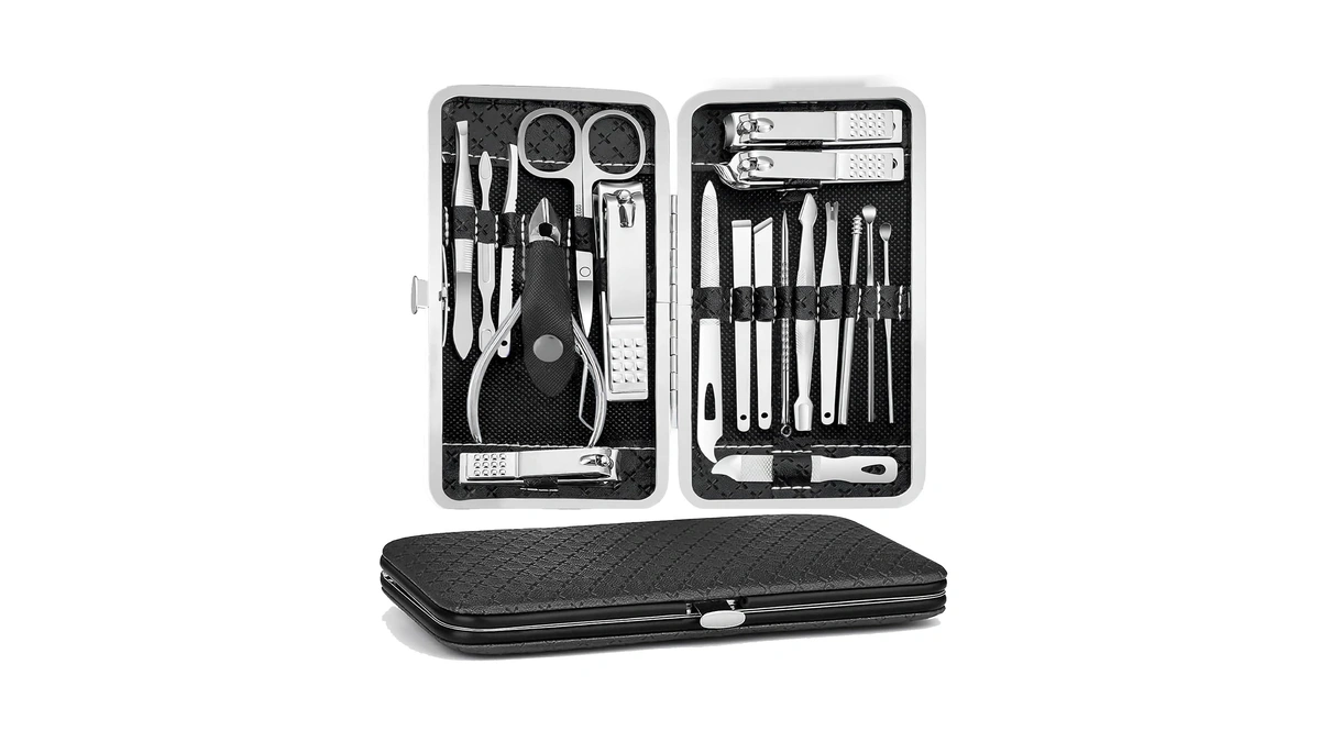 Manicure Pedicure Kit, Nail Clipper Tools Set Exra Thick Personal