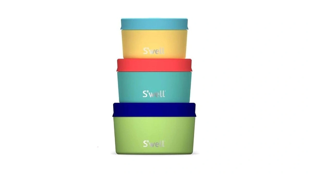 S'well Stainless Steel Food Canister Set Of Three, 10oz, 16oz,