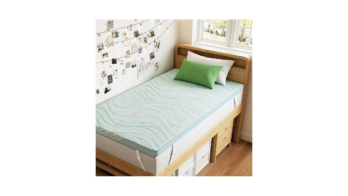 Perlecare Twin-xl Mattress Topper, 3 Inch Dual Layer Gel Memory