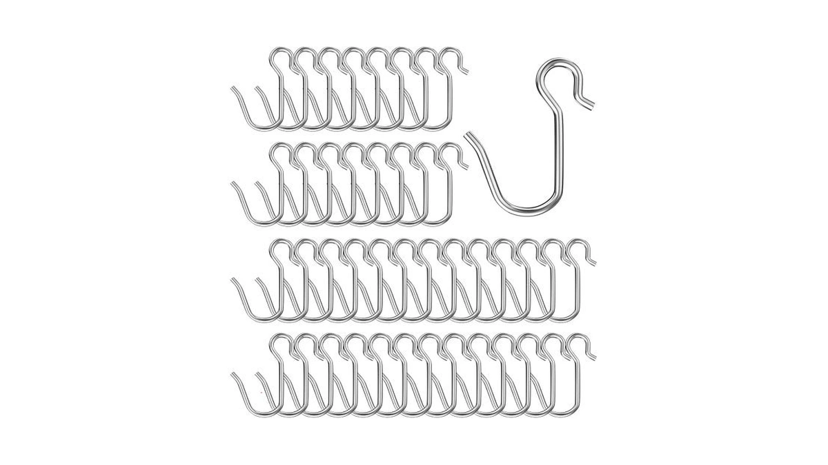 Zeerobee 42pcs Curtain Hooks,drapery Pin And Hook For Pleated Drapes