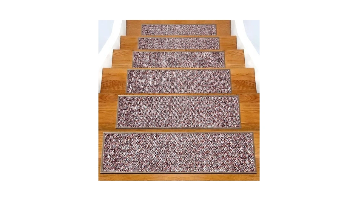 Non-slip Carpet Stair Treads 7pcs, 8"x30" Peel And Stick Stair