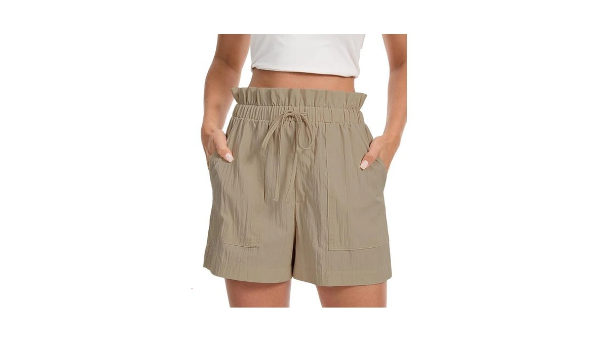 Luxebold Shorts For Women 2026 Summer Casual Ruffle Belted Waist