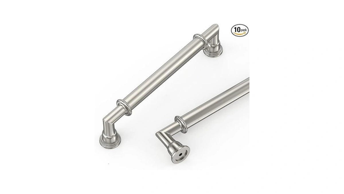 Kakapola 10 Pack 5 Inch(128mm) Brushed Satin Nickel Kitchen Cabinet