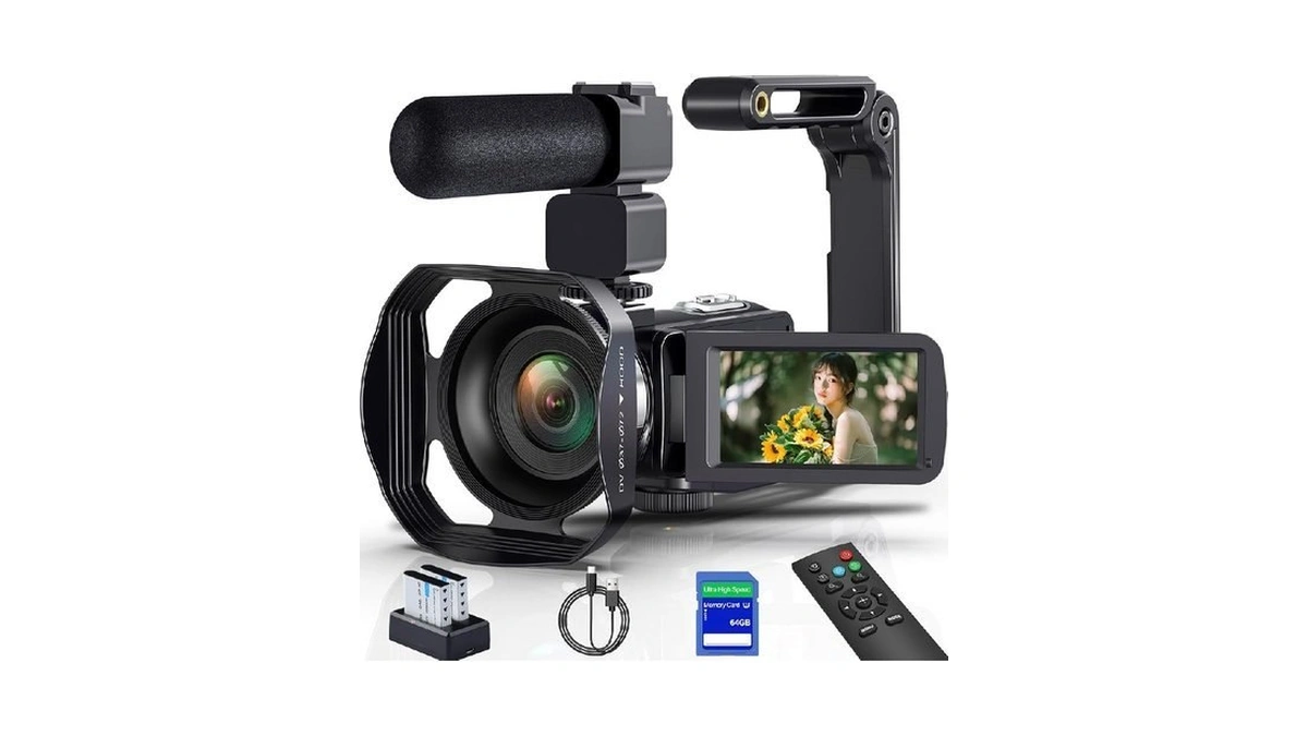 Gcasio 8k 64mp Camcorder Video Camera 18x Digital Zoom Youtube