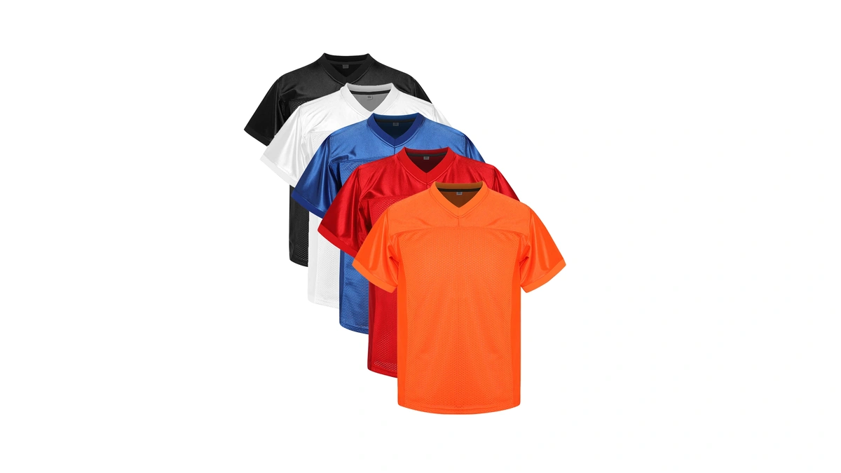 Mesospero Youth Blank Football Jerseys For Boys, Kids Athletic Practice
