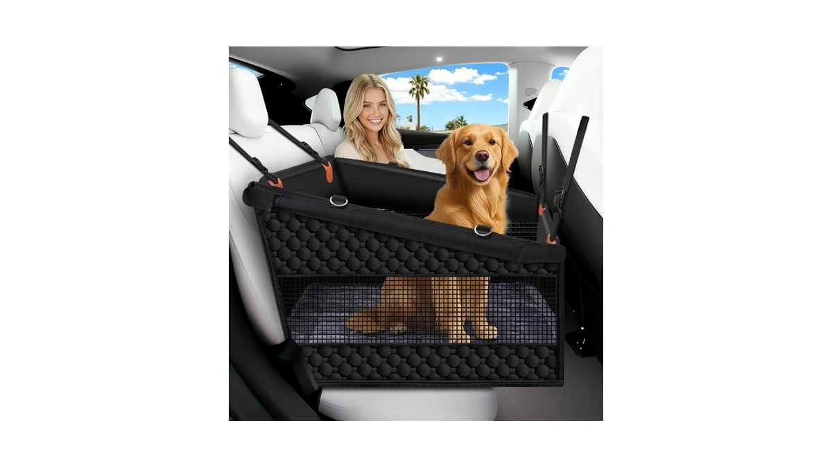 Buatis Large Dog Car Seat Cover With Dog Bed Mat