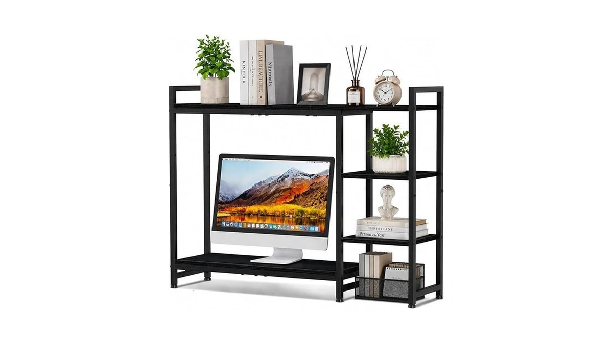 Snughome Adjustable Desk Shelf With Monitor Stand, 38.6" Desktop Organizer