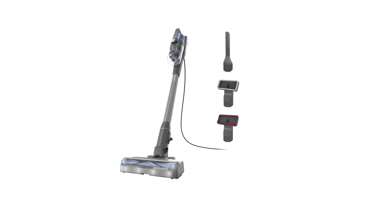 Bissell Powerclean Furfinder Corded Stick Vacuum, Tangle-free Brush Roll, 30-foot