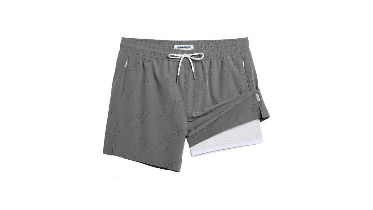 Maamgic Mens Swim Trunks With Compression Liner 5 Inch Inseam