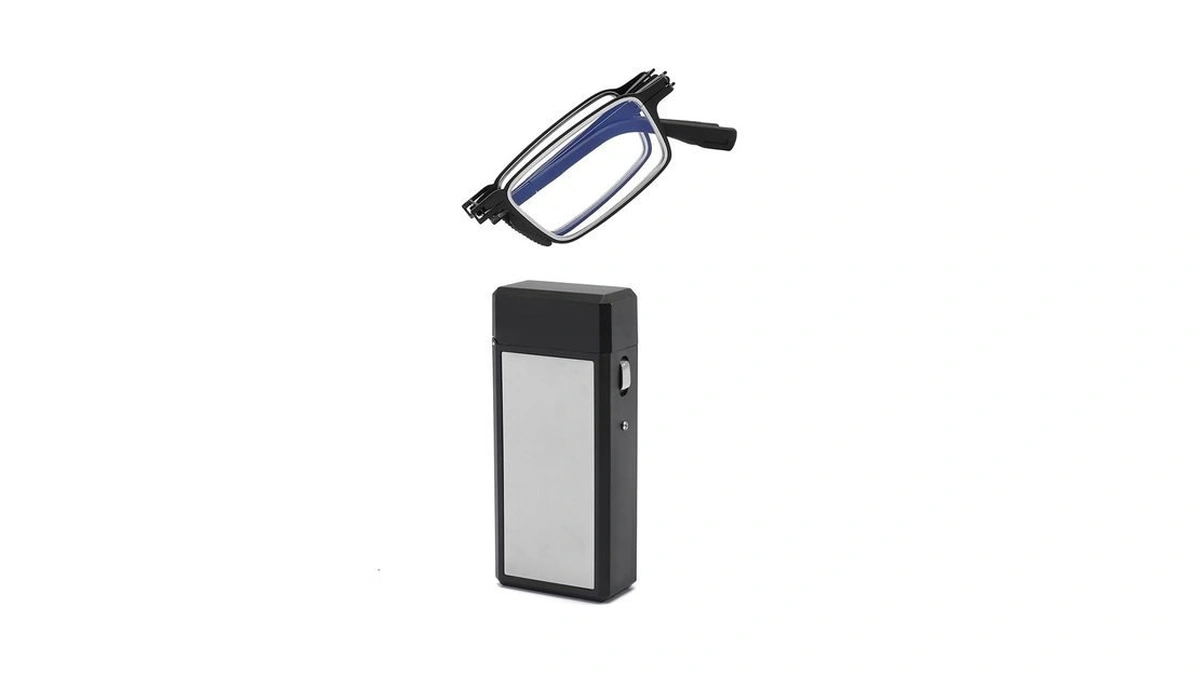 Veqinika Folding Reading Glasses With Case – Lightweight Blue Light