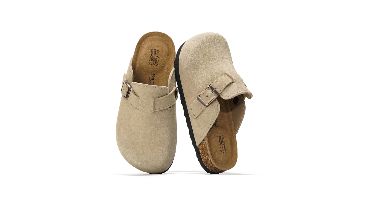 Project Cloud Genuine Leather Kids Clogs With...