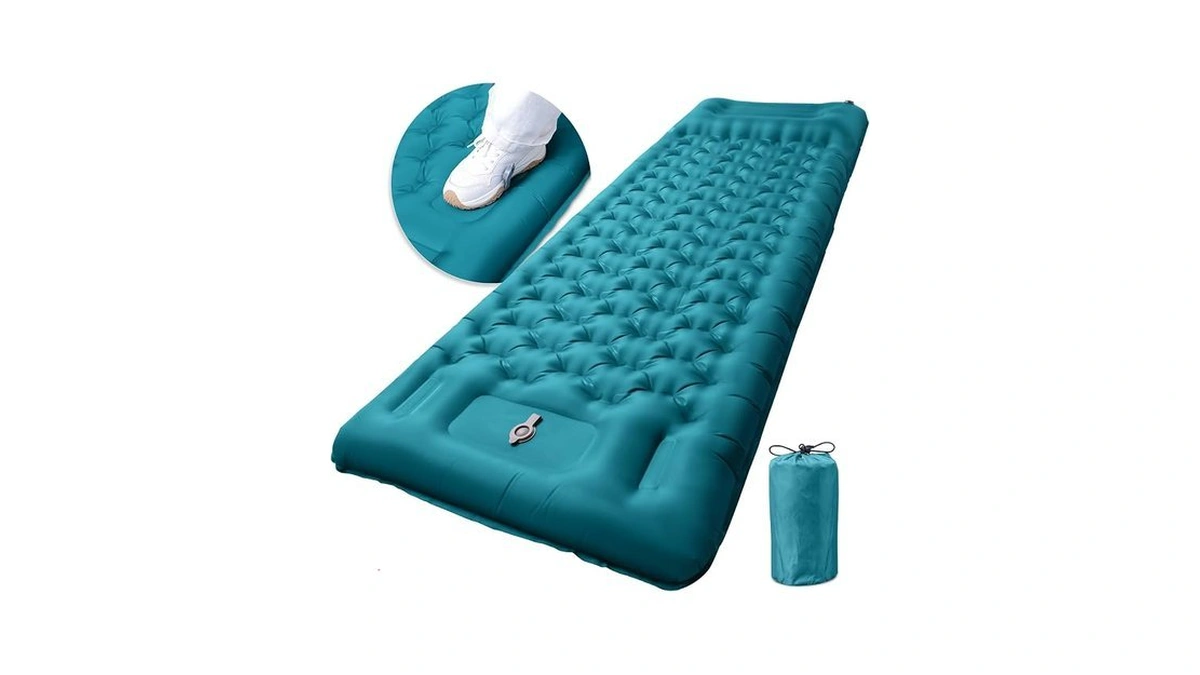 Gdreamt Inflatable Camping Sleeping Pad With Pillow, Extra Thickness 4