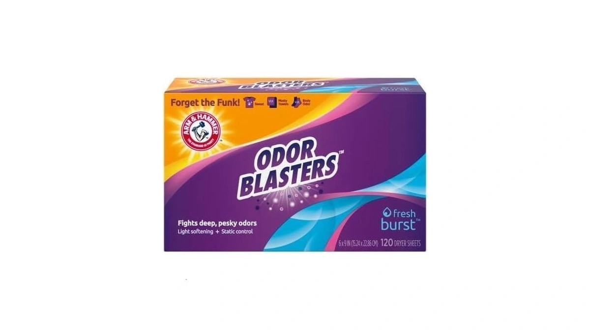 Arm & Hammer Odor Blaster Dryer Sheets, Fresh Burst, 120